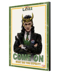 LOKI WHAT DID YOU EXPECT WOOD PANEL POSTER SEMIC