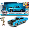 Looney Tunes Roadrunner Plymouth 1970 Car + Coyote Figura Set Jada Toys