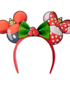 Loungefly Disney Mickey & Minnie Natale Ear Fascia Per Capelli Loungefly