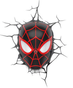 Marvel 3D LED Light Spider-Man Miles Morales Face 3D 3Dlight