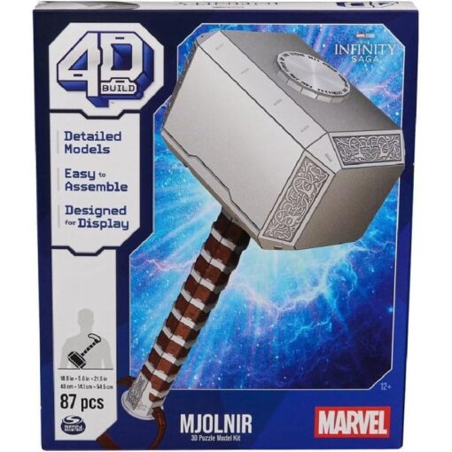 Marvel: 4D Build - Thor Mjolnir Hammer 3D Puzzle Spin Master