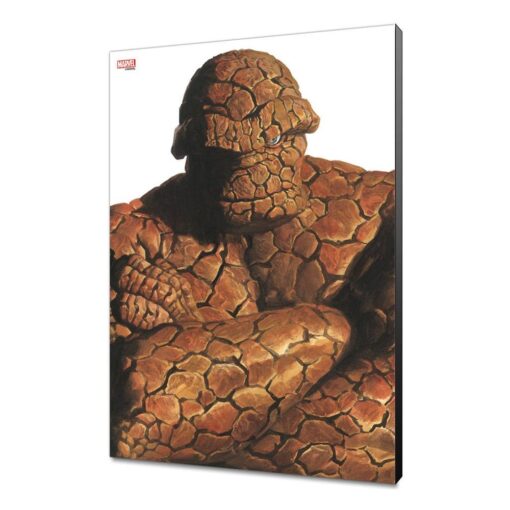 Marvel Avengers Collection In Legno Wall Art Alex Ross - The Thing 30 X 45 Cm Semic