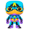 Marvel Black Light Funko POP Super Eroi Vinile Figura Capitan America 9 cm