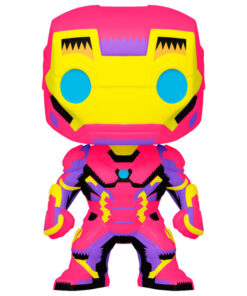 Marvel Black Light Funko POP Super Eroi Vinile Figura Iron Man 9 cm