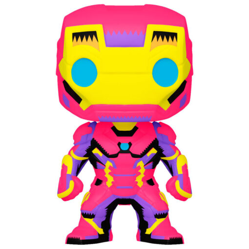 Marvel Black Light Funko POP Super Eroi Vinile Figura Iron Man 9 cm