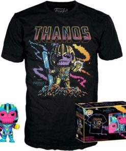 Marvel: Black Light - Pop Funko & Tee Box Thanos 9cm (t-shirt M) Funko Gadget