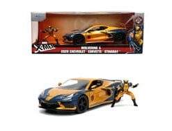 Marvel Diecast Model 1/24 Chevy Corvette X-Men Wolverine Jada Toys