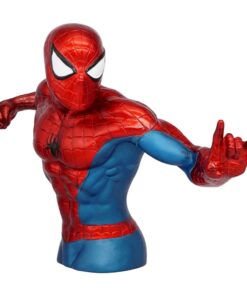 Marvel Figural Bank Spider-man (metallic Version) 20 Cm Con Figura Int.