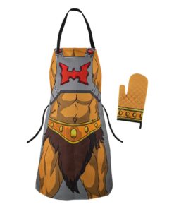 Masters Of The Universe Cooking Grembiule Con Oven Mitt He-man Cinereplicas