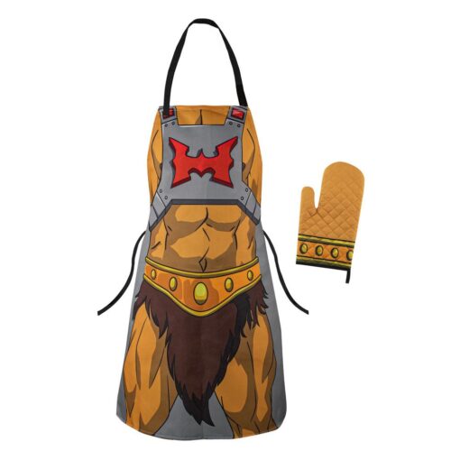 Masters Of The Universe Cooking Grembiule Con Oven Mitt He-man Cinereplicas