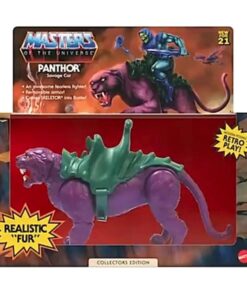 Masters of the Universe Figura Panthor Versione Con Pelliccia Realistica 14 cm Mattel