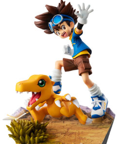 MEGAHOUSE DIGIMON GEM YAGAMI TAIICHI&AGUMON 20TH STATUA