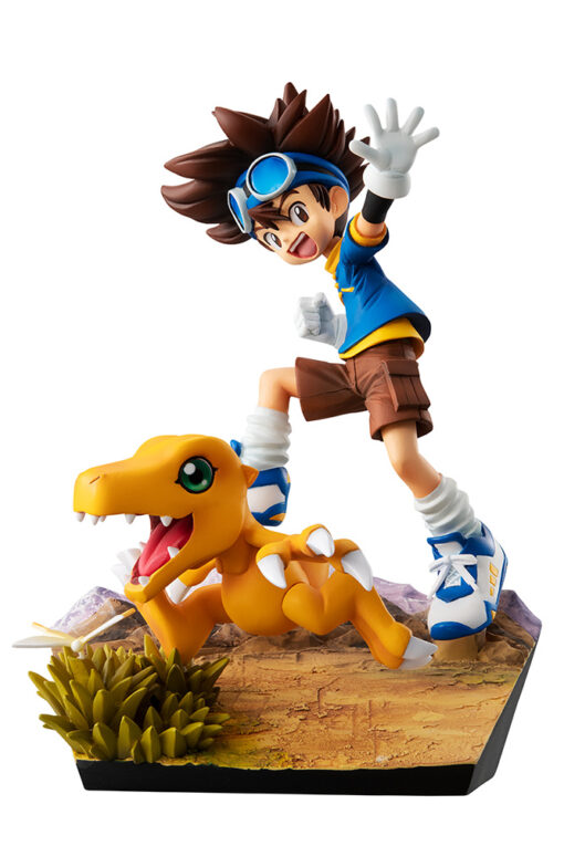 MEGAHOUSE DIGIMON GEM YAGAMI TAIICHI&AGUMON 20TH STATUA