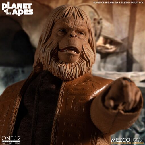 MEZCO TOYS ONE 12 COLL PLANET APES DR ZAIUS 1968 ACTION FIGURE