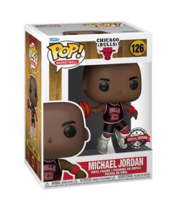 Michael Jordan Nba - Pop Funko Vinile Figura 126 (black Pinstripe Jersey) Ga Excl Funko Figures