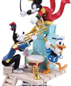 Mickey Mouse Statua Concerto della Band D-Stage Diorama Figura 16cm BeastKingdom