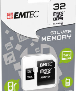 MICROSD + ADAPTER 32GB SILVER (MP3-MP4) MEMORY CARD/HARD DISK CONSOLE - MEMORIE