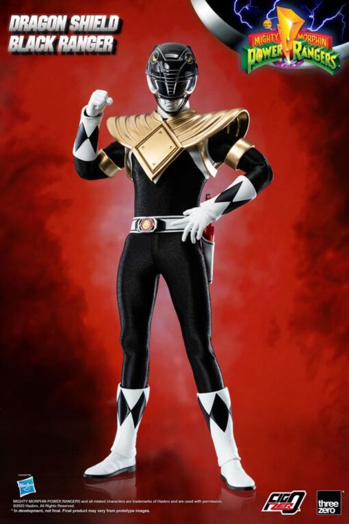 Mighty Morphin Power Rangers Figzero Action Figura 1/6 Dragon Shield Black Ranger 35 Cm Threezero