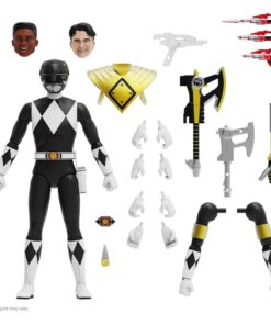 Mighty Morphin Power Rangers Ultimates Action Figura Black Ranger 18 Cm Super7