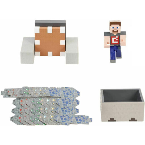 Minecraft Explosive Wagon Steve Figura Mattel