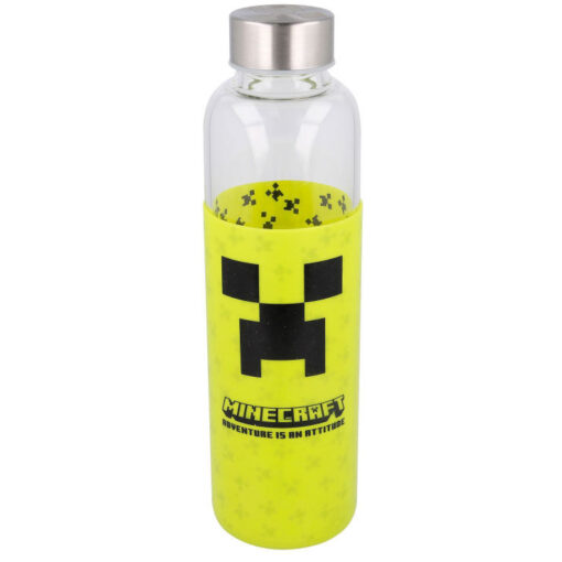 Minecraft Silicone Cover Bottiglia Di Vetro 585ml Stor