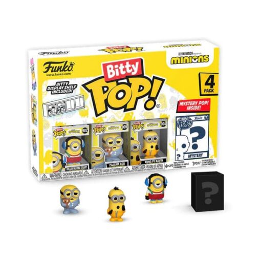 Minions Bitty Pop! Vinile Figura 4-pack Roller Skating Stuart 2