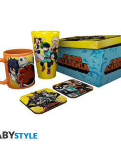 My Hero Academia - Pck Bicchieri Xxl + Tazza + 2 Sottobicchieri "heroes"