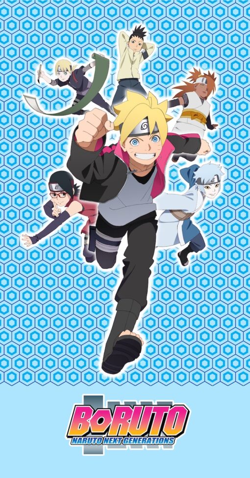 Naruto Boruto Big Asciugamano Telo Mare Sakami Merchandise