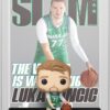 NBA Dallas Mavericks Funko POP con Cover: Slam Vinile Figura Luka Doncic 9 cm