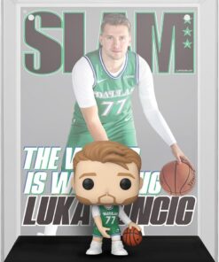 NBA Dallas Mavericks Funko POP con Cover: Slam Vinile Figura Luka Doncic 9 cm