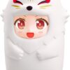 Nendoroid More Kigurumi Face Parts Case For Nendoroid Figures White Kitsune 10 Cm Good Smile Company