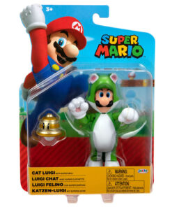 Nintendo Super Mario Cat Luigi Figura 10cm Jakks Pacific