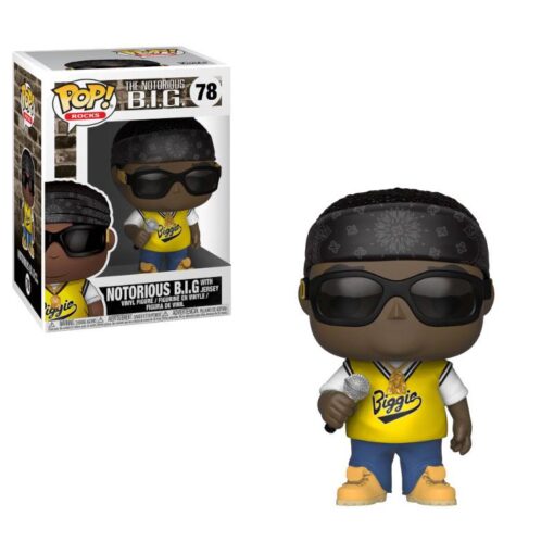 Notorious B.i.g. Pop! Rocks Vinile Figura Notorious B.i.g. (jersey) 9 Cm Funko