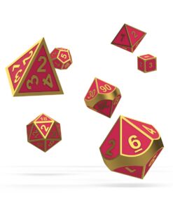 Oakie Doakie Dice RPG Set Metal Glow In The Dark - Golden Princess (7) Oakie Doakie Dice