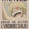 One Piece Led Wall Lampada Light Wanted Sanji 30 Cm Teknofun