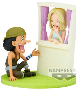 One Piece Usopp & Kaya Log Stories Figura 7cm Banpresto