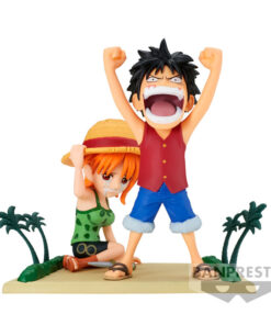 One Piece Wcf Log Stories Luffy & Nami Figura 7cm Banpresto