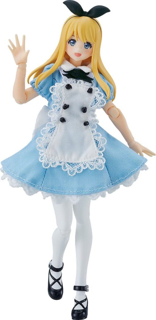 Original Character Figma Action Figura Female Body (alice) Con Dress E Grembiule Outfit 13 Cm Max Factory