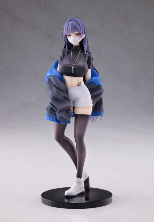 Original Character Pvc Statua 1/7 Mask Girl Yuna 24 Cm Maxcute