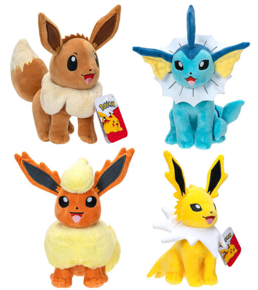 PELUCHE POKEMON IMBALLO DA 6PZ 20CM EEVEE EVOLUTION POKEMON - PELUCHE