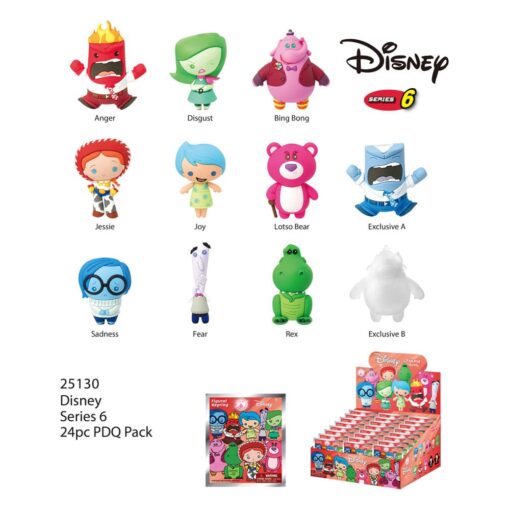 Pixar Pvc Bag Clips Series 6  Con Figura Int.