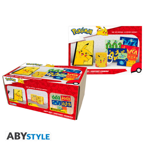 Pokemon - Pck A5 Agenda + Mug320ml  + Cartoline "pikachu"