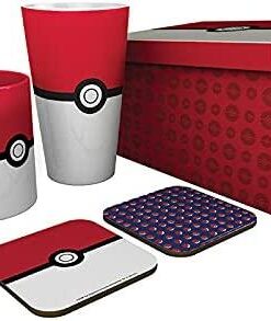 Pokemon - Pck Bicchieri Xxl + Tazza + 2 Sottobicchieri "pokéball"