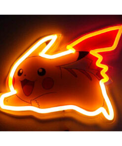 Pokemon Pikachu Lampada Neon Mural Teknofun