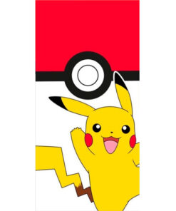 Pokemon Pikachu Pokeball Telo Mare Cotone Nintendo