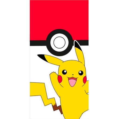 Pokemon Pikachu Pokeball Telo Mare Cotone Nintendo