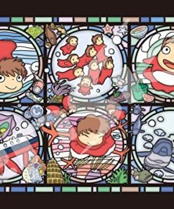 Ponyos 208  Pezzi Stained Glass Puzzle Puzzle Studio Ghibli