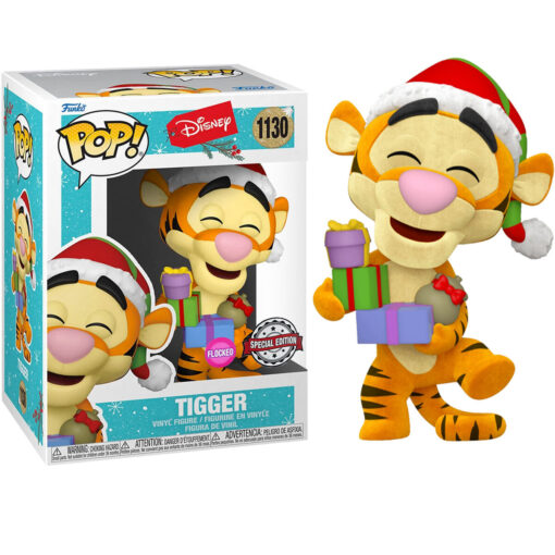 Pop Figura Disney Holiday Tigger Flocked Esclusiva Funko