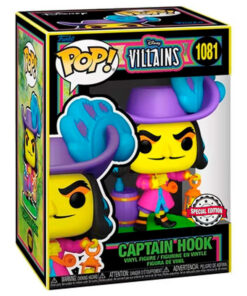 Pop Figura Disney Villains Hook Black Light Esclusiva Funko