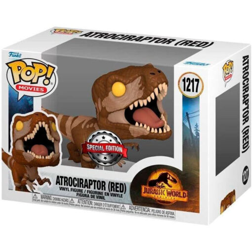 Pop Figura Jurassic World 3 Atrociraptor Red Esclusiva Funko